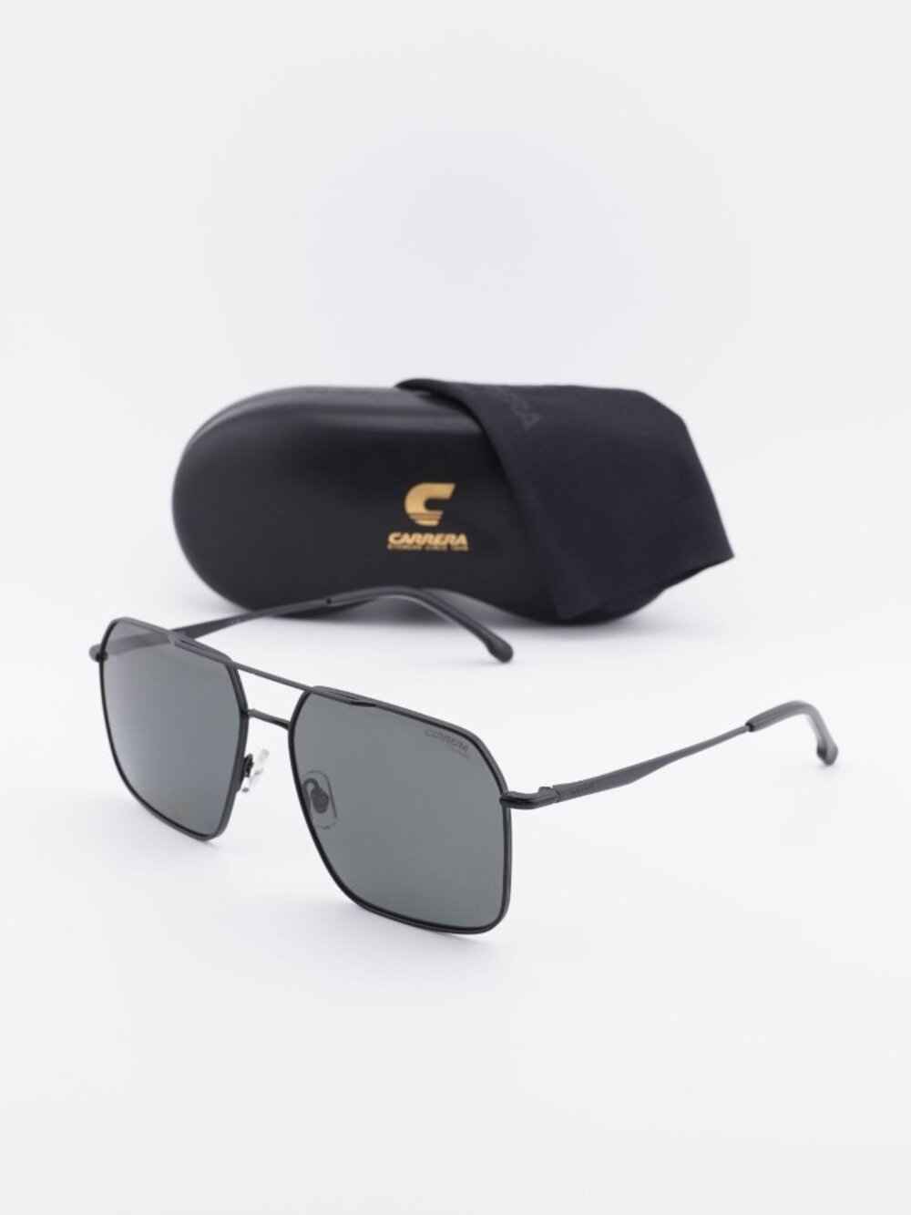CARRERA 333/S 0003 M9 Aviator Sunglasses - Black / Grey Polarized